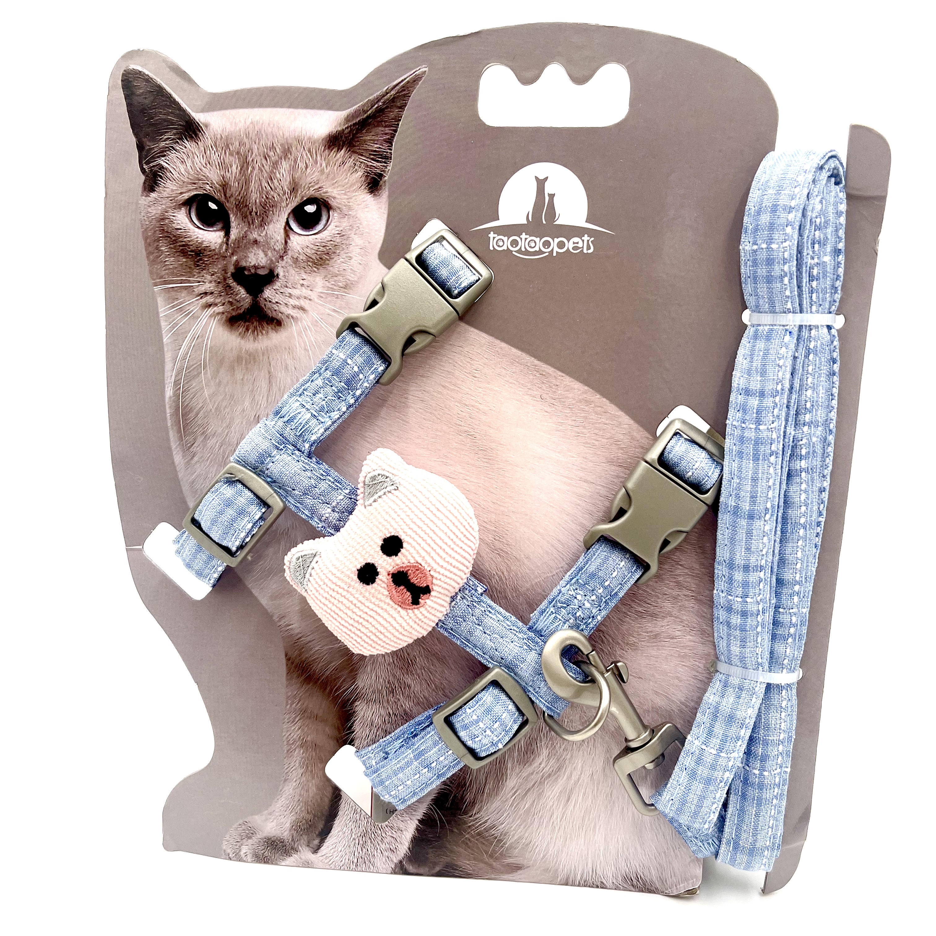 Fashionable I-Shape Belt with Cat Face