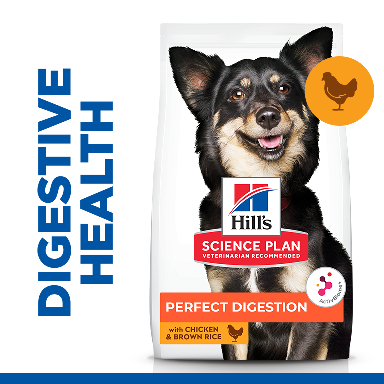 Hill's Science Plan Perfect Digestion Small & Mini Adult 1+ Dog Food with Chicken & Brown Rice 1.5kg